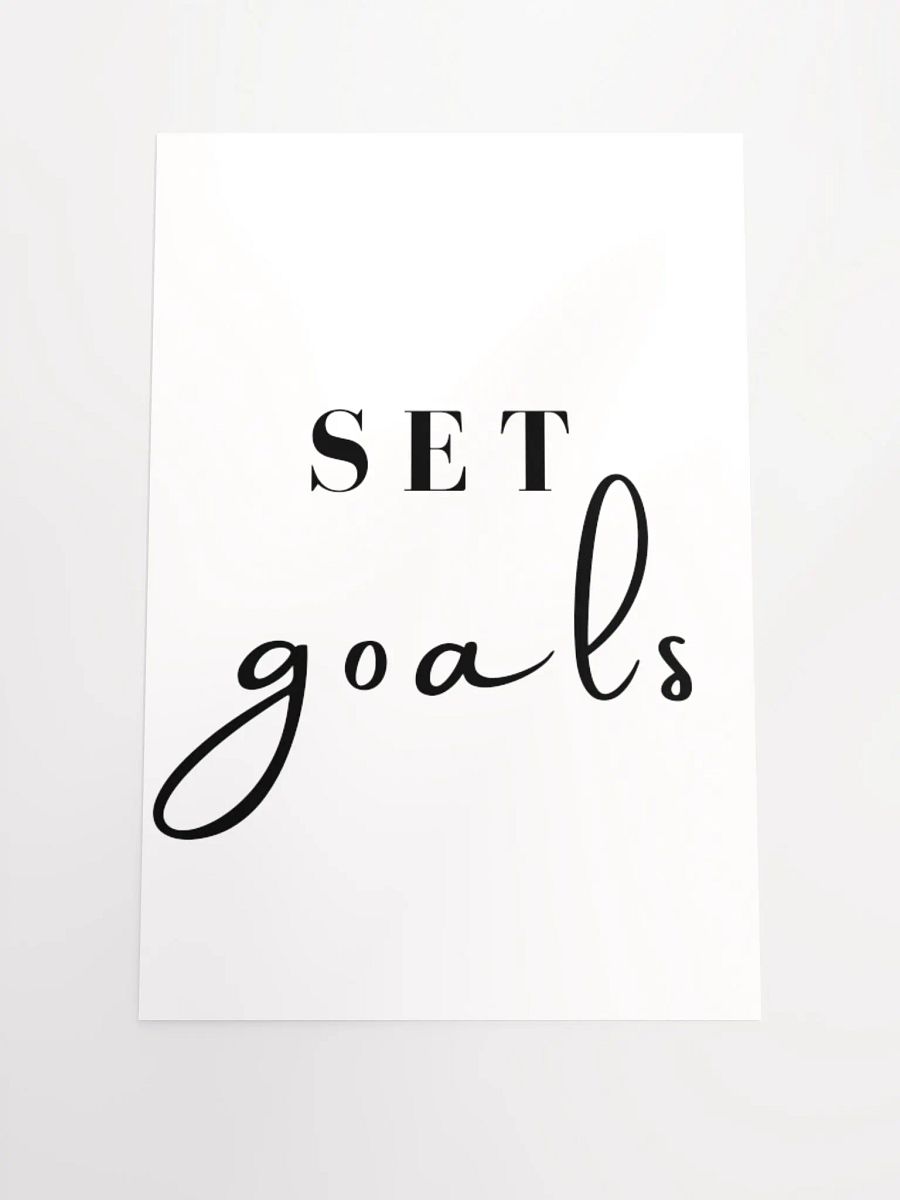 Set Goals Poster product image (3)