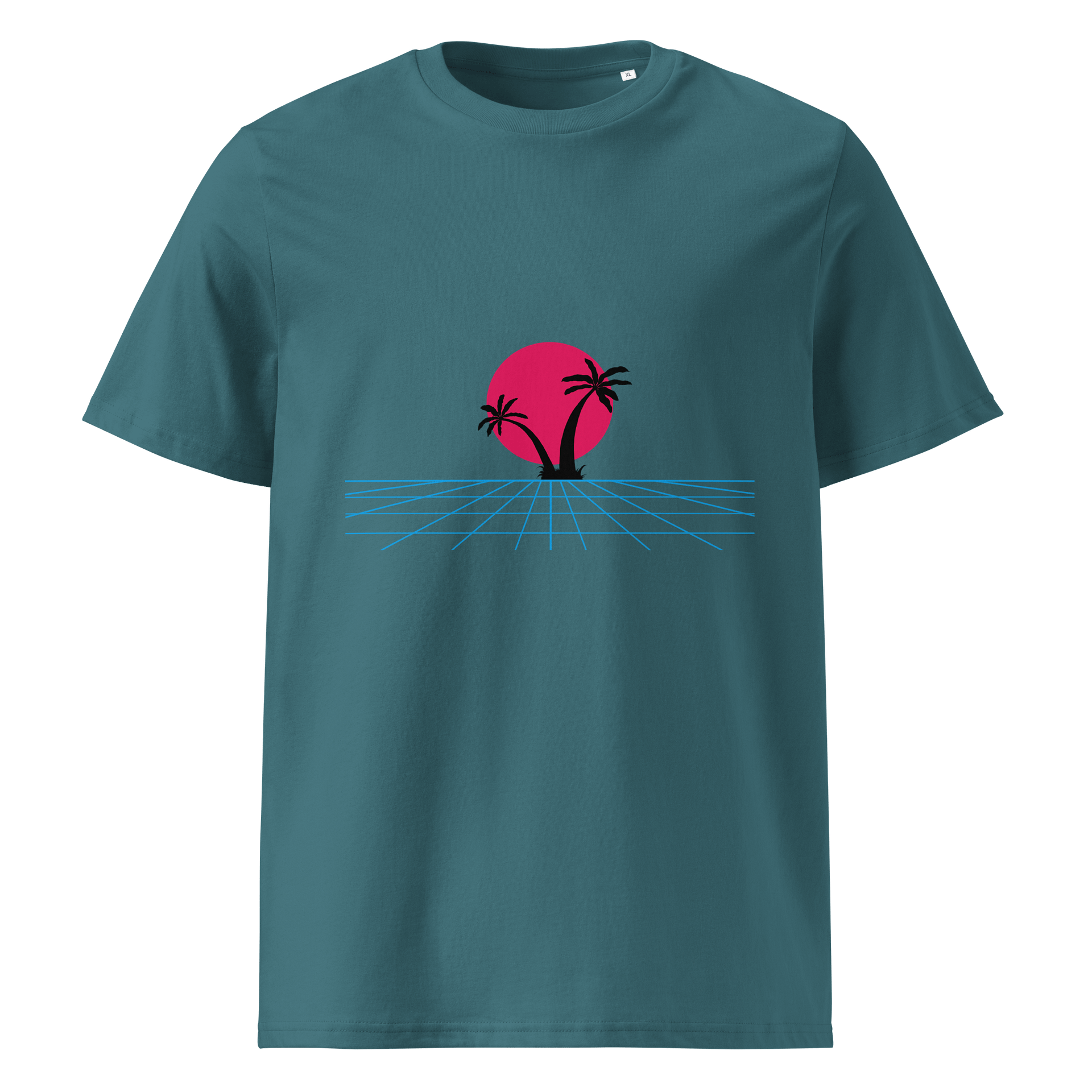Retro Palm Sunset Organic Tee product image (1)
