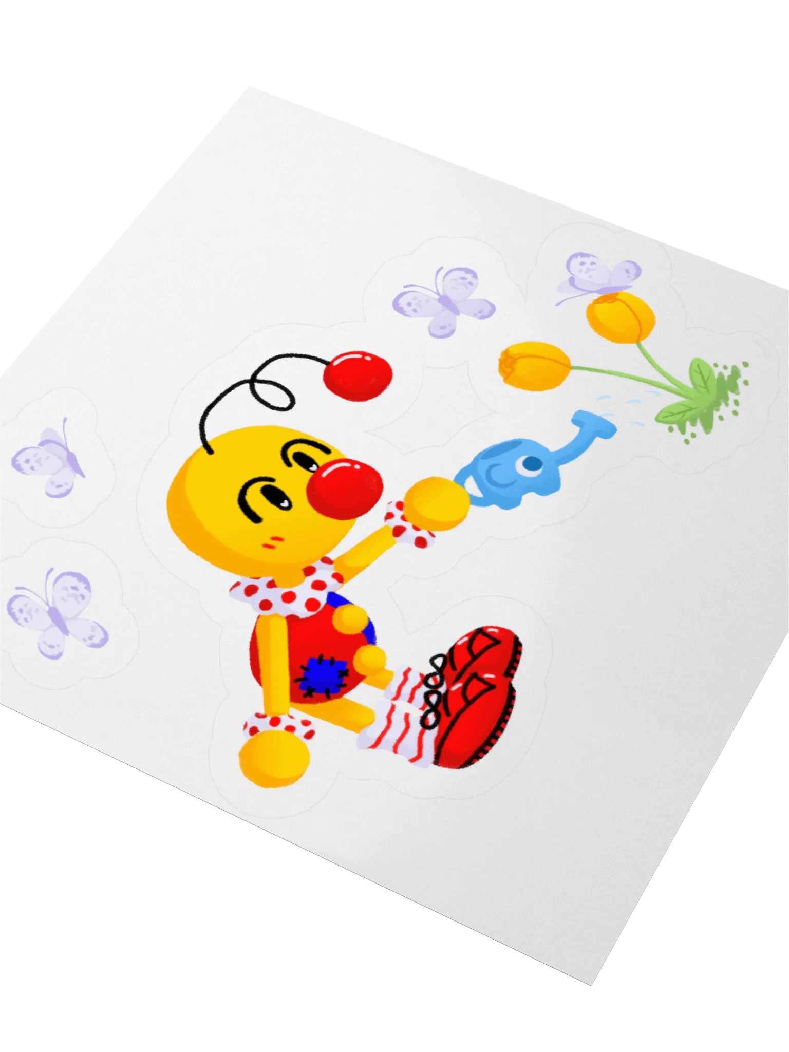 Boyoyoing Watering Tulips Shaded Sticker product image (3)