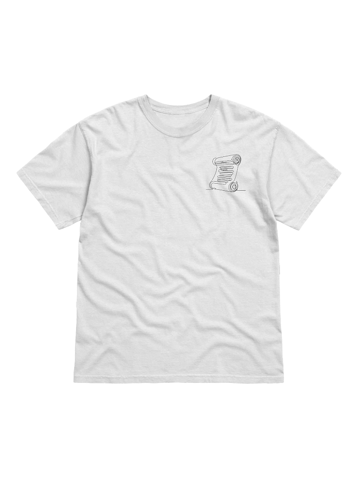 Embroidered Paper Scroll Garment-Dyed T-Shirt product image (2)