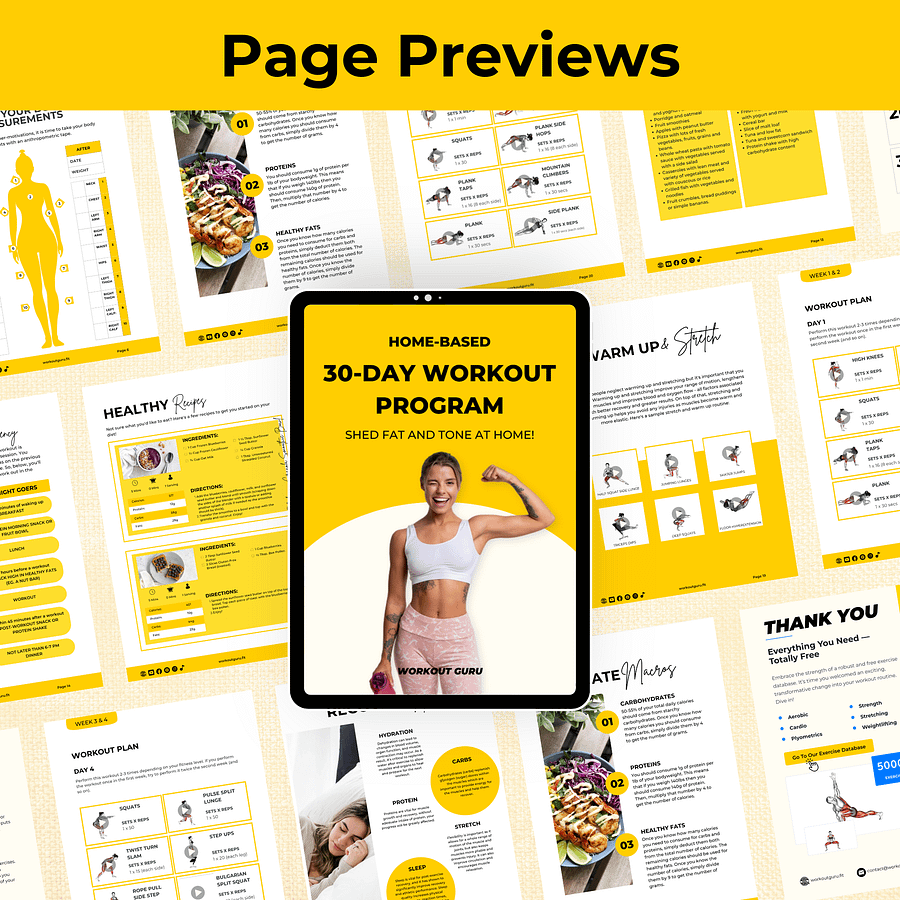30-day Home-Based Weight Loss Workout Program product image (4)