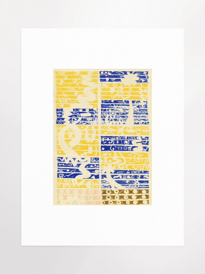 Blue Gold Pink Brown 03.15.90 Print product image (2)