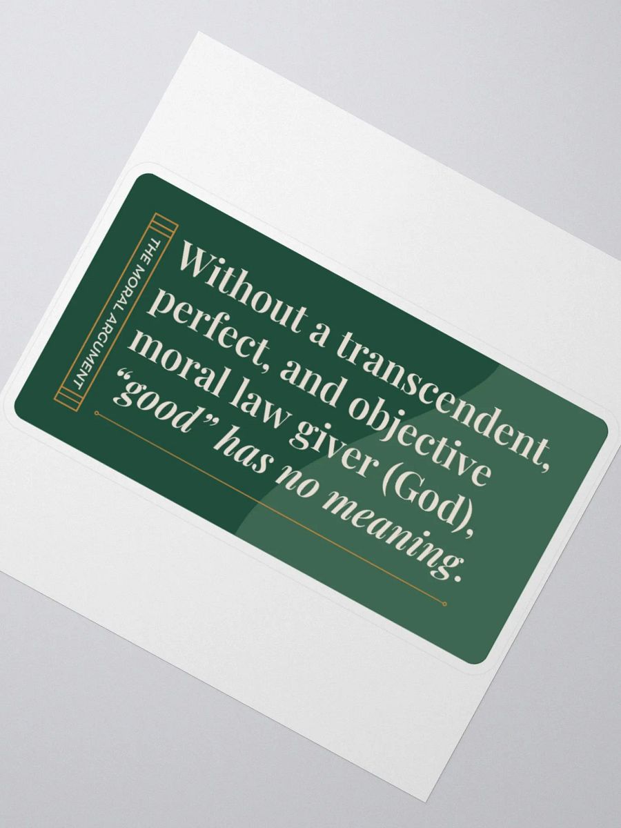 Moral Argument Sticker product image (2)