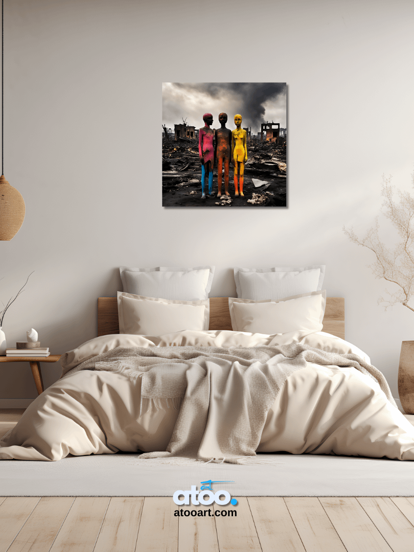 Elegy to Humanity - 10 | Canvas Art Painting product image (4)