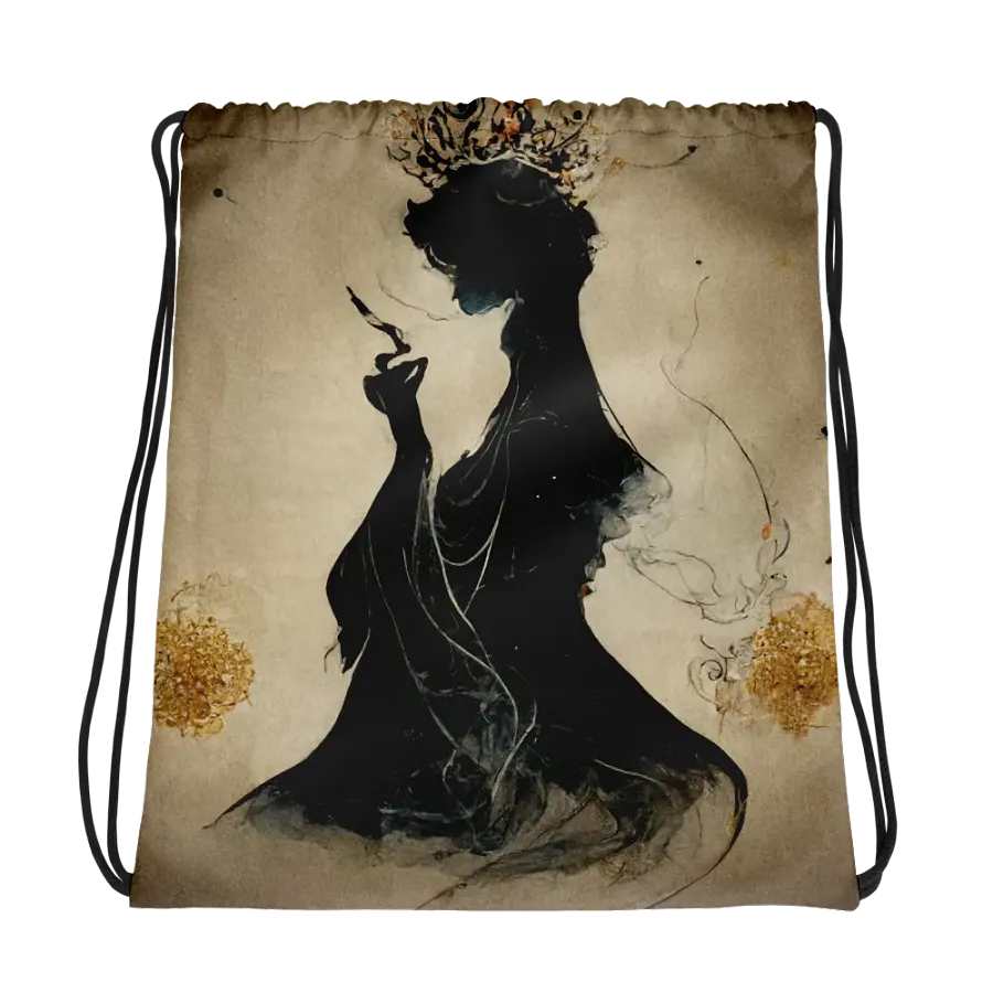 Ethereal Flow Drawstring Backpack product image (1)