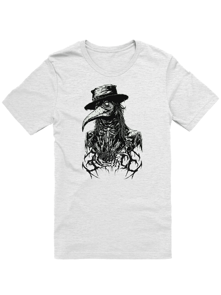 plague dr deathcore logo white tee product image (1)