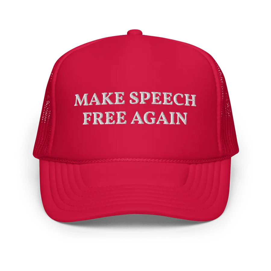 Make Speech Free Again Embroidered Trucker Cap product image (1)