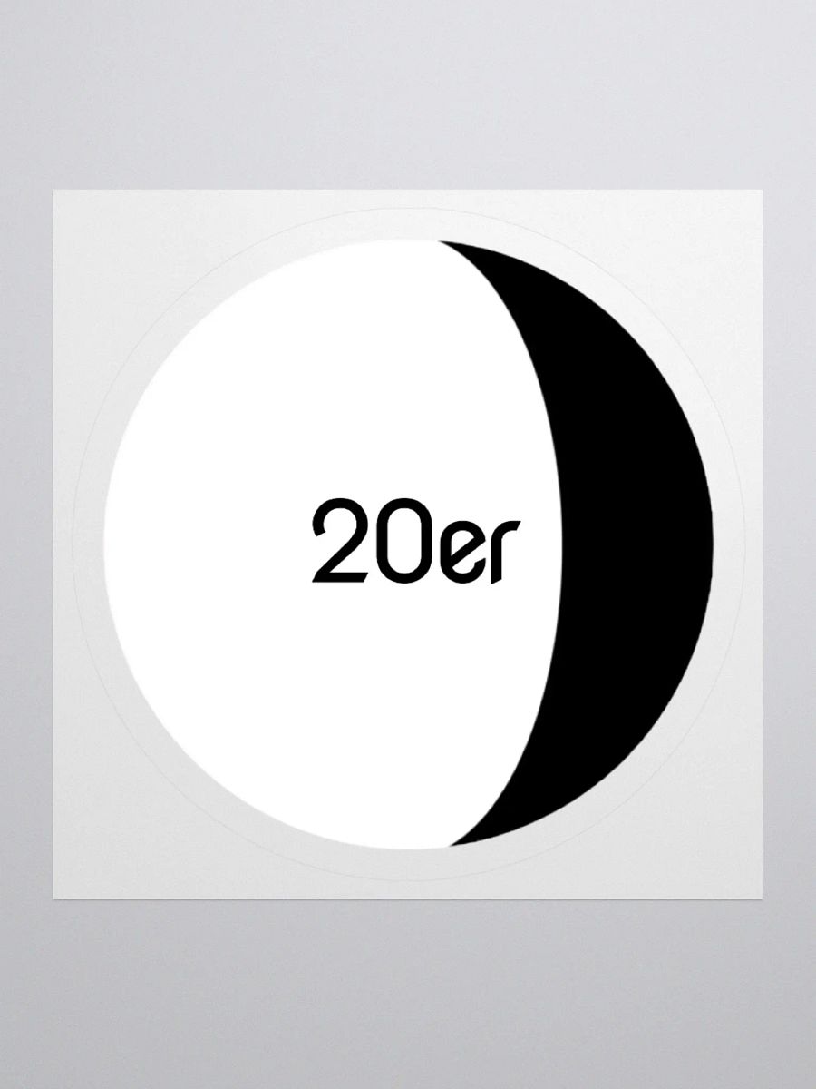 20er Waning Gibbous Light (Kiss Cut Sticker) product image (2)