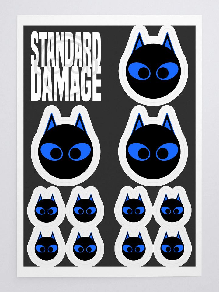 Black Cat Charity Stickers product image (1)