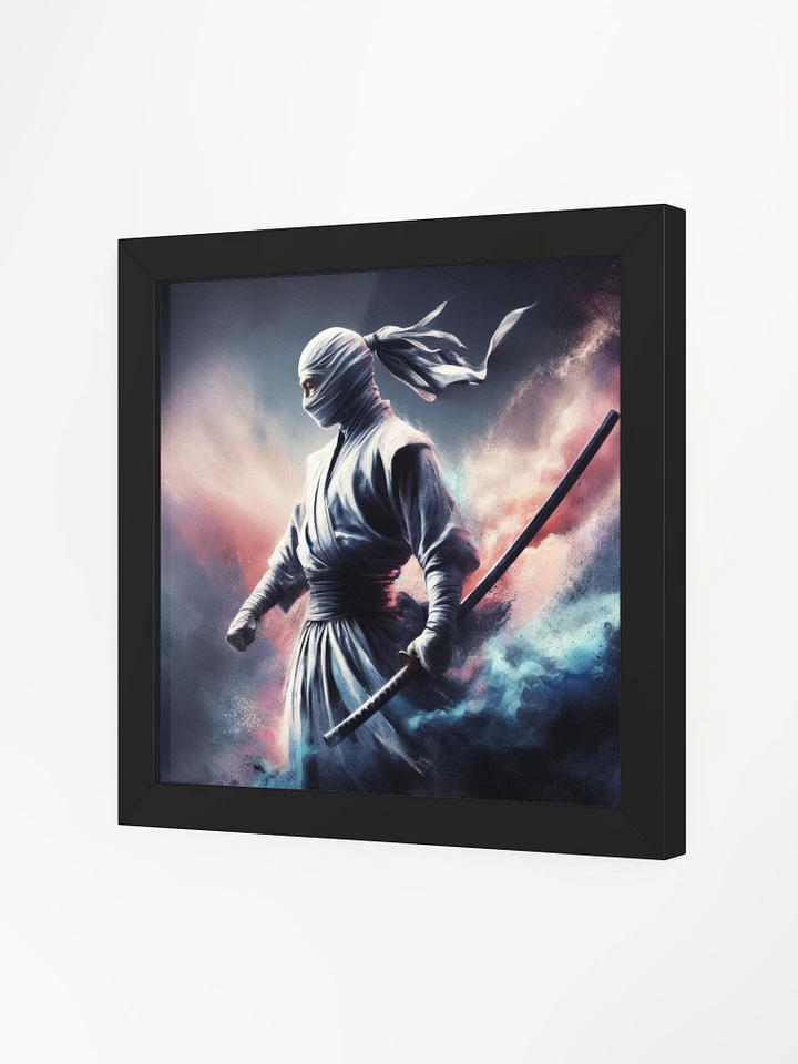 White Ninja Art FRAMED PRINT product image (2)