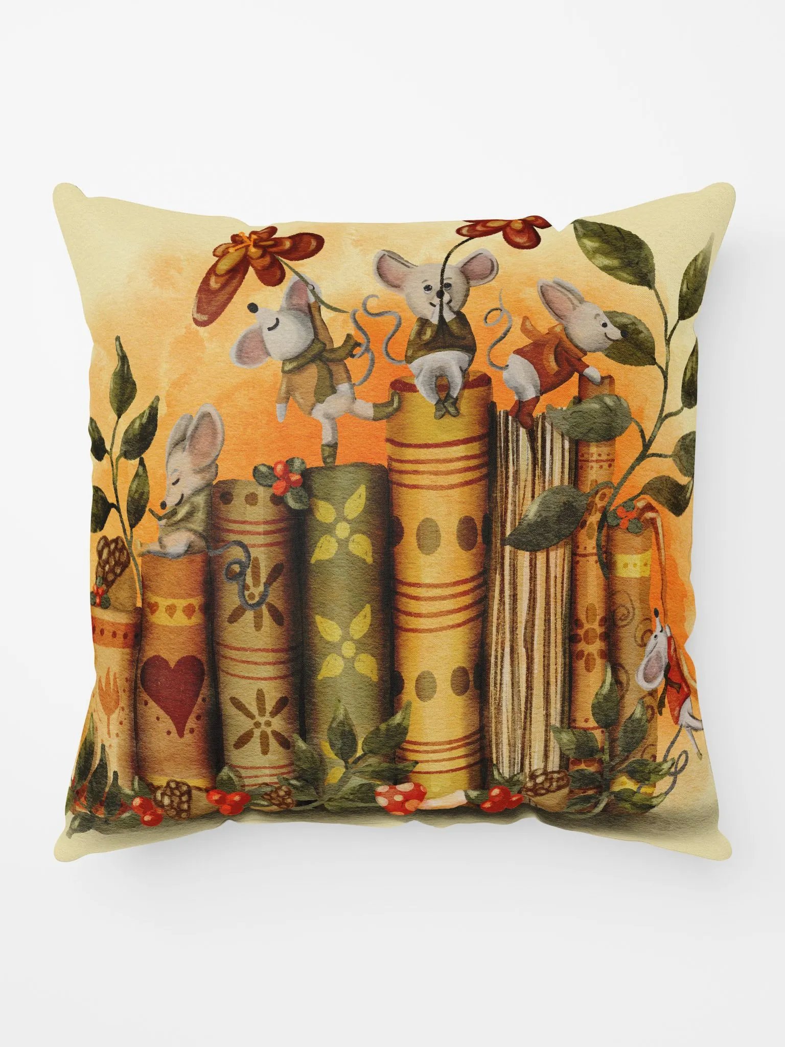 Book Mice, Throw Pillow product image (5)
