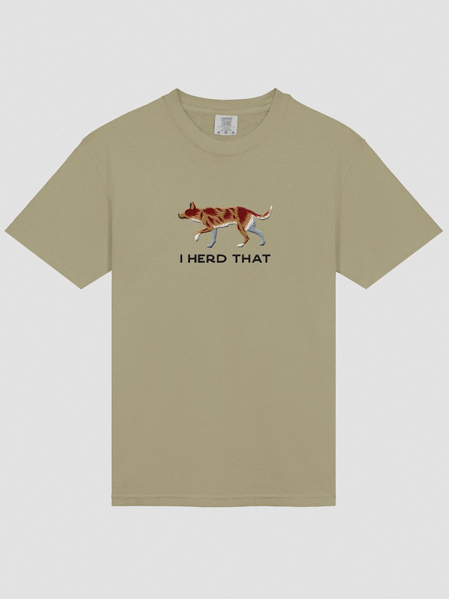 I Herd That T-Shirt(Embroidered) of an Australian Koolie(Red Merle) product image (13)