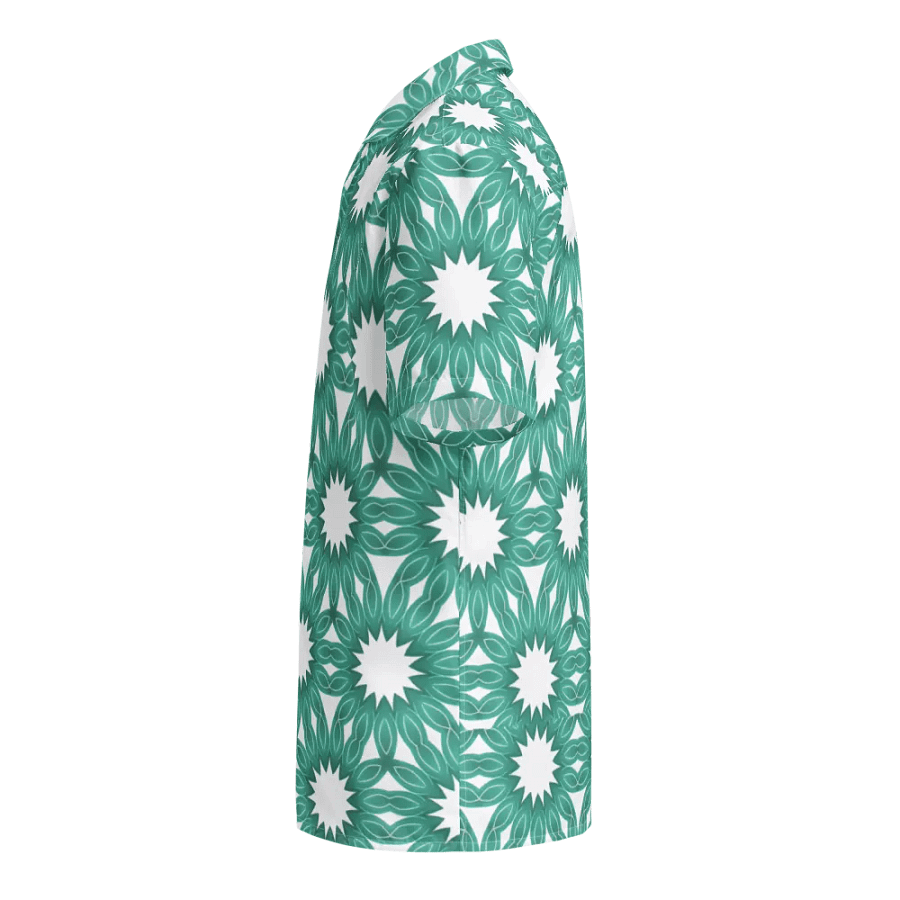 Hawaiian Style Shirt, Button Up, Unisex, White Bursts product image (4)