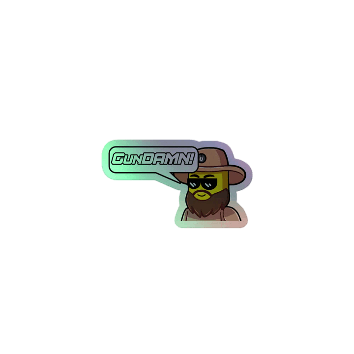 gunDAMN! Holo Sticker product image (1)