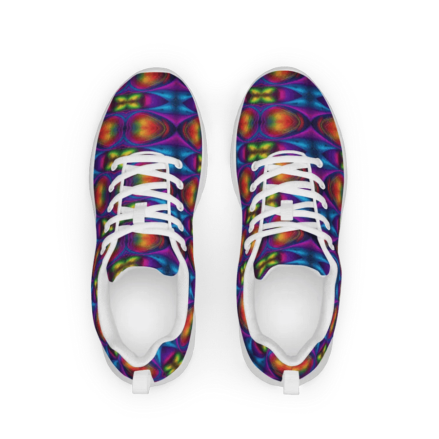 Psychedelic Canvas Women's Athletic Canvas Shoes product image (1)