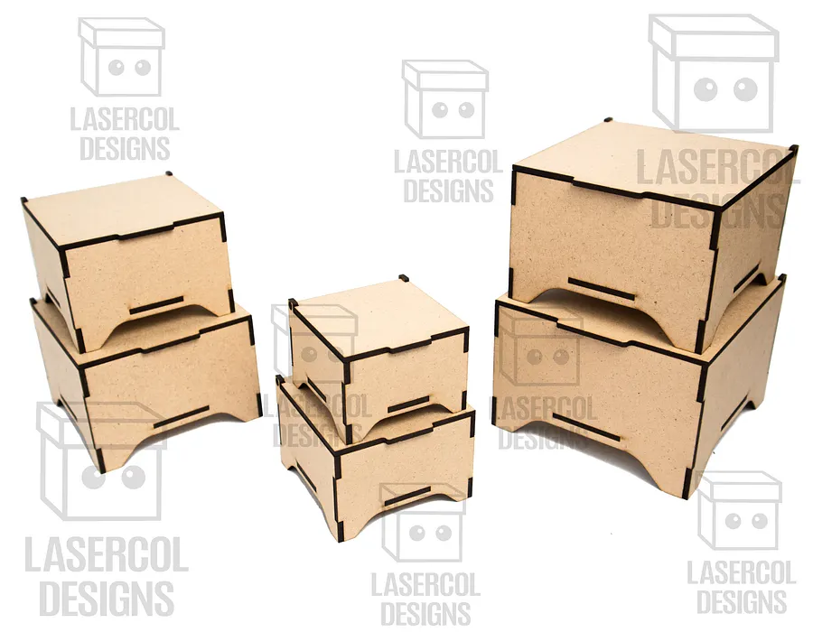 Boxes Bundle (Set 5, 6) - Laser Cut Files product image (10)