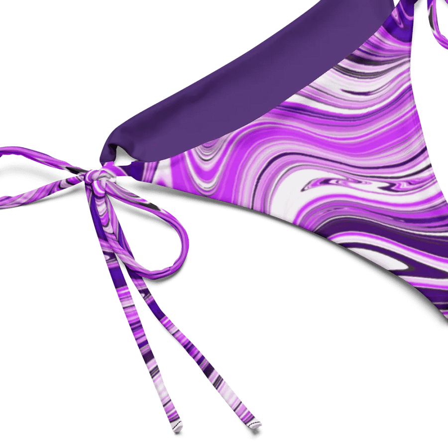 String Bikini Bottom - Purple Digital Fluid Art product image (7)
