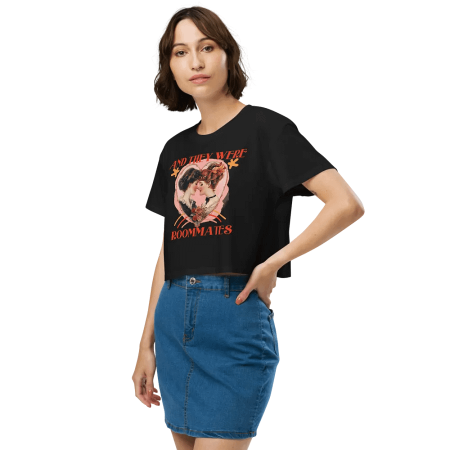 And They Were Roomies Crop Tee product image (5)