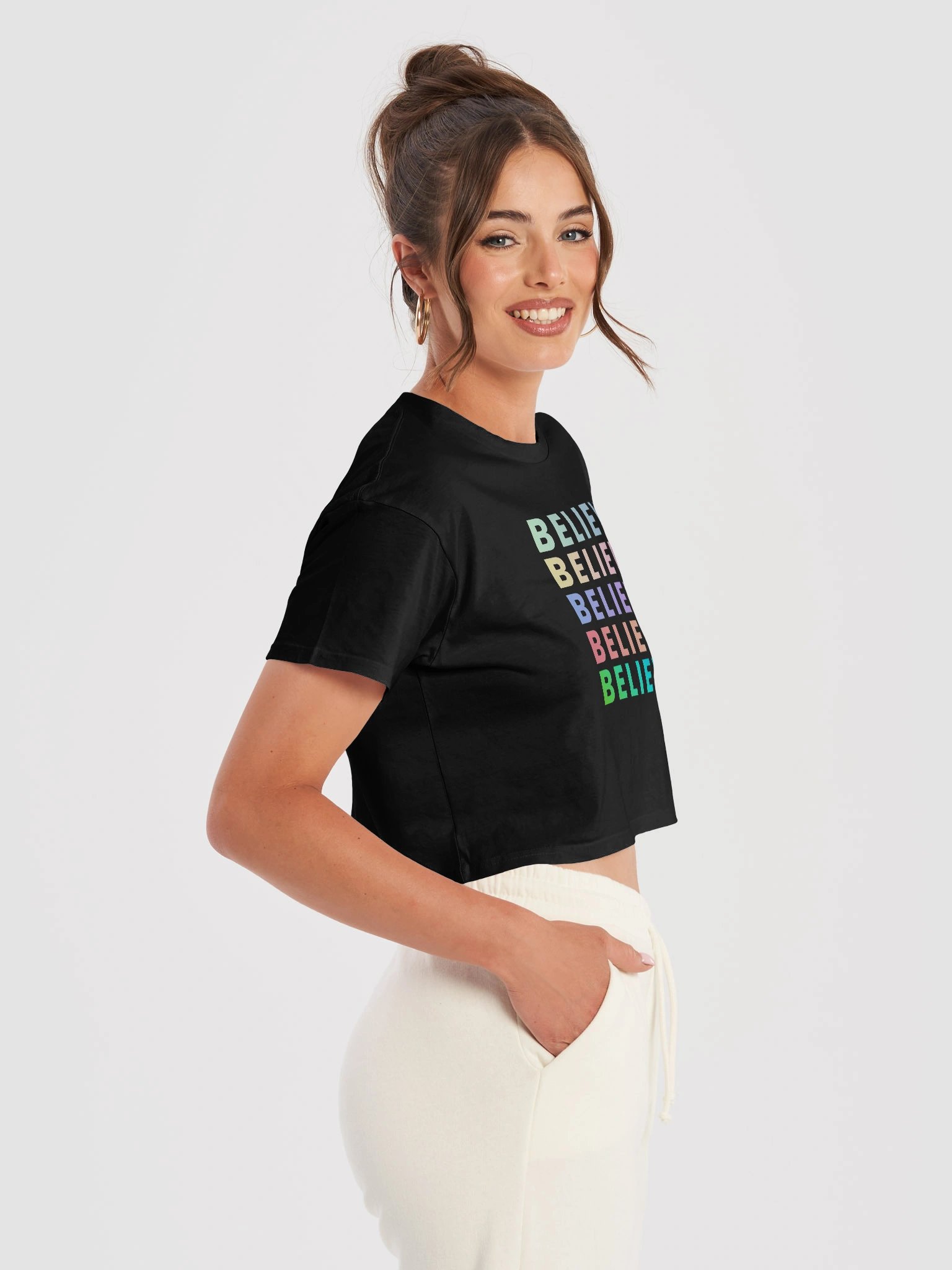 Believe Pastel Crop Top product image (37)