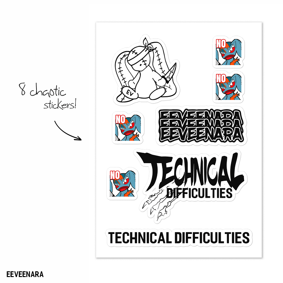 CHAOS STICKER PACK product image (5)