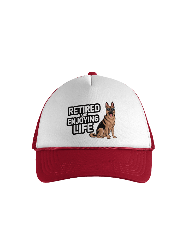 Retired German Shepperd Foam Trucker Hat product image (1)
