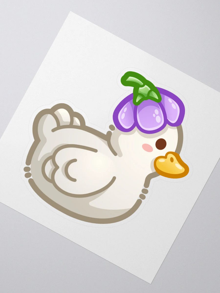 Duck with a Flower Hat (White) product image (2)