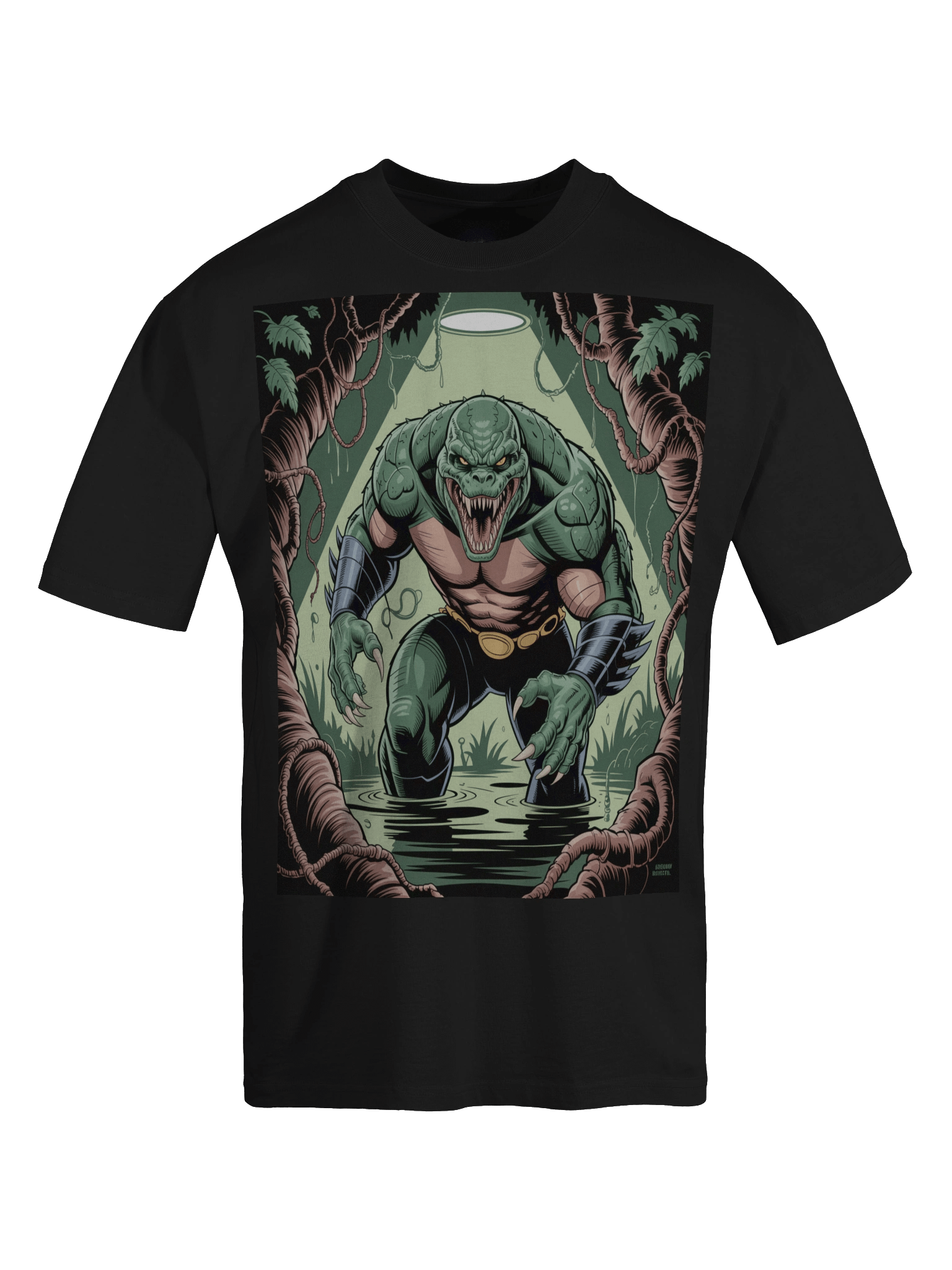 Killer Croc Mire Menace Oversized Faded T-Shirt product image (1)