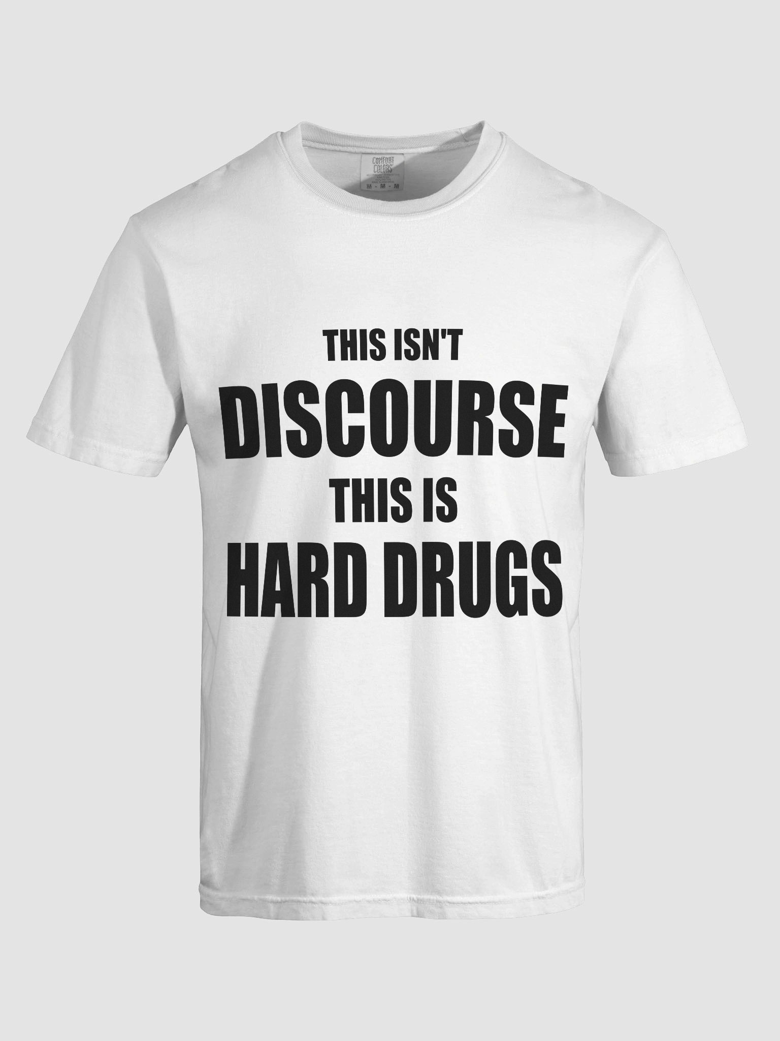THIS ISN'T DISCOURSE WHITE TEE product image (7)