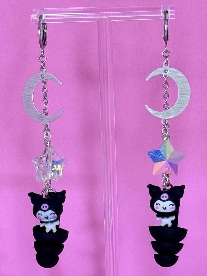 Kuromi Moonchild Bass Busterz Earrings product image (1)