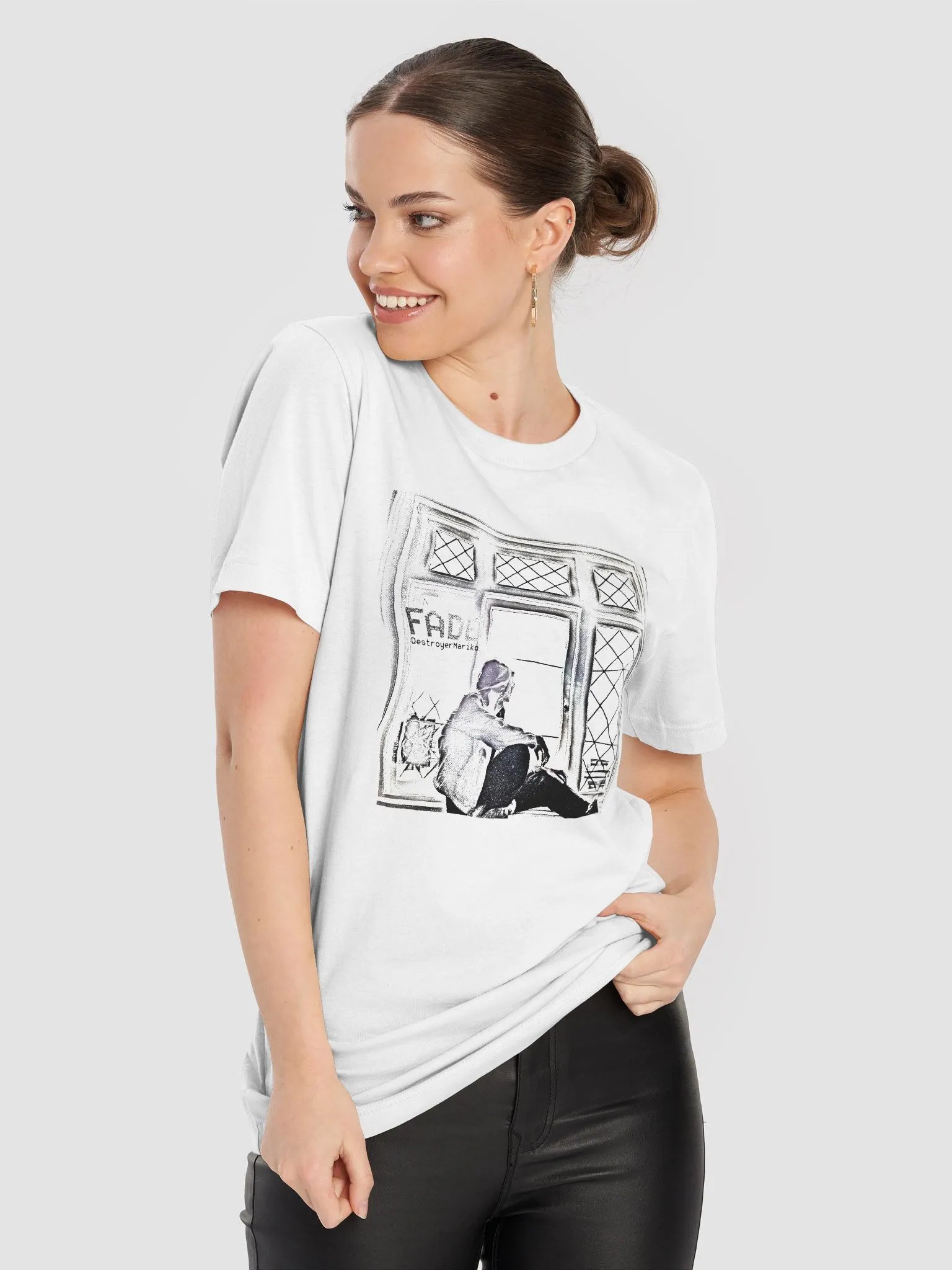 Fade to White Unisex T-shirt product image (7)