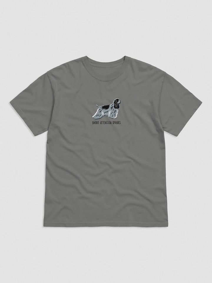 Short Attention Spaniel T-Shirt(Embroidered) of an American Cocker Spaniel(Blue Roan) product image (6)