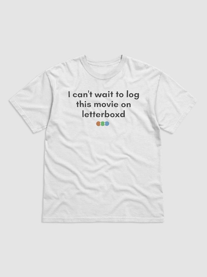 I Can’t Wait To Log This Movie On Letterboxd Shirt product image (2)