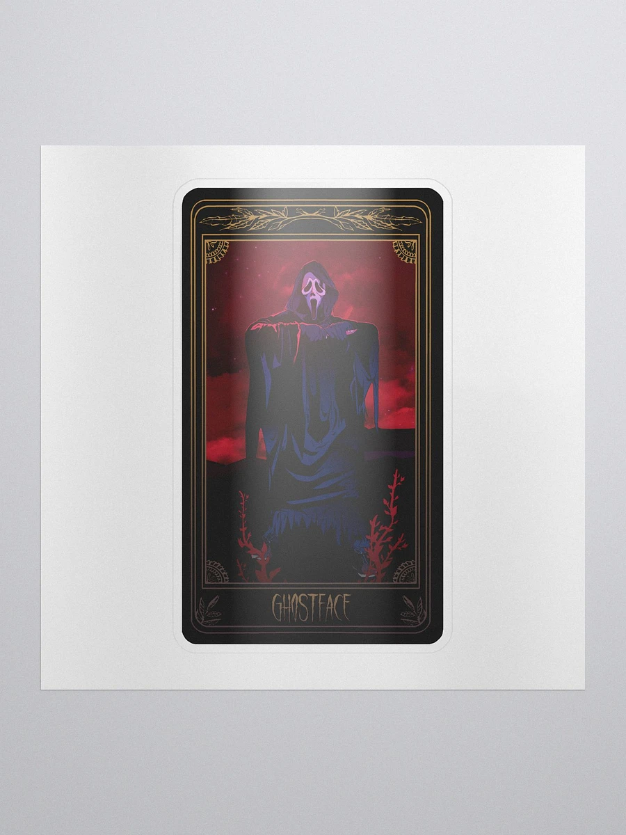 Ghostface Tarot Card Sticker product image (1)