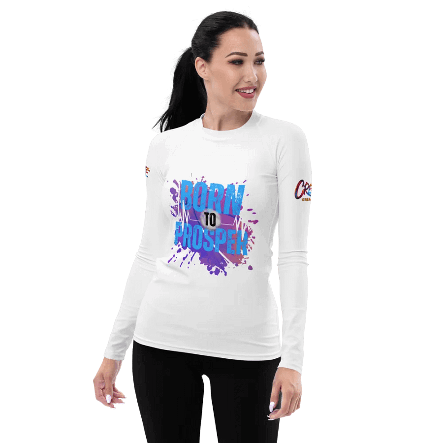 Born to Prosper Vibrant Splatter Rash Guard product image (8)