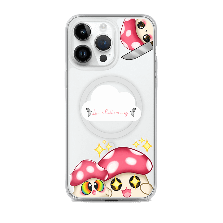 Gettin Shroomy clear iPhone case product image (1)