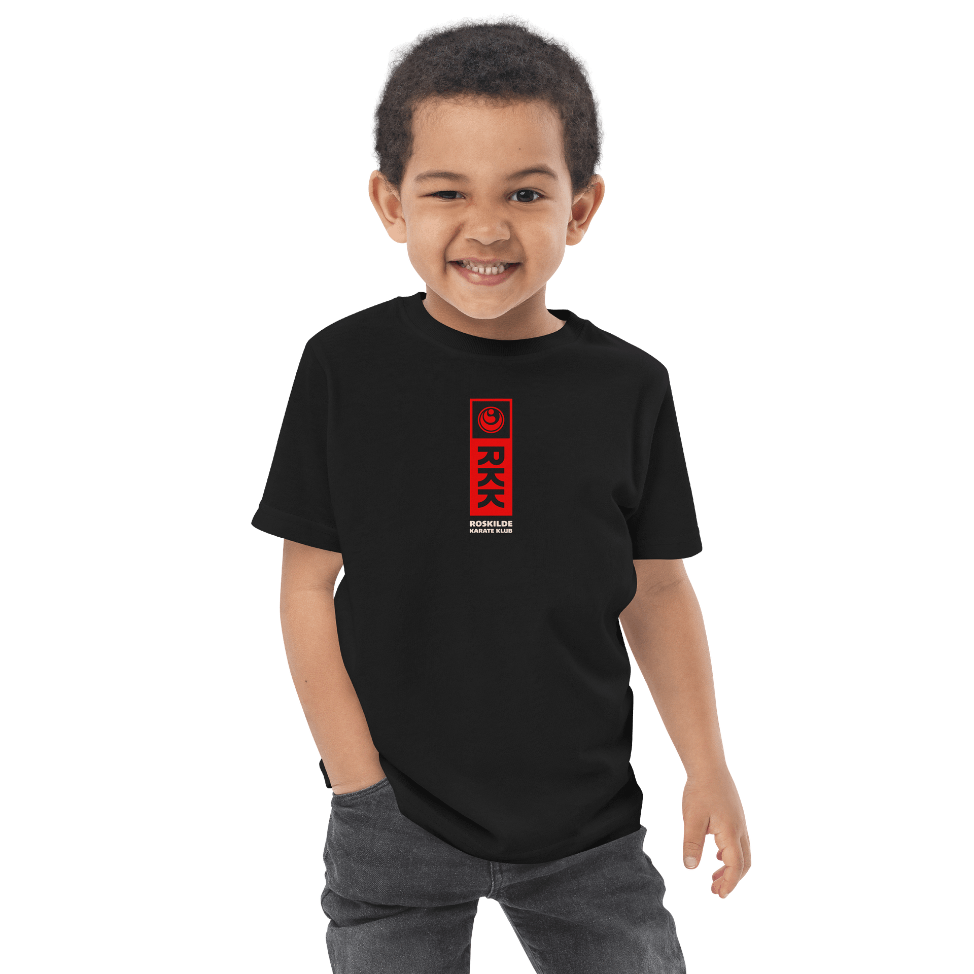 Black Toddler Jersey T-Shirt, Unisex, 100% Cotton, RKK Logo product image (4)