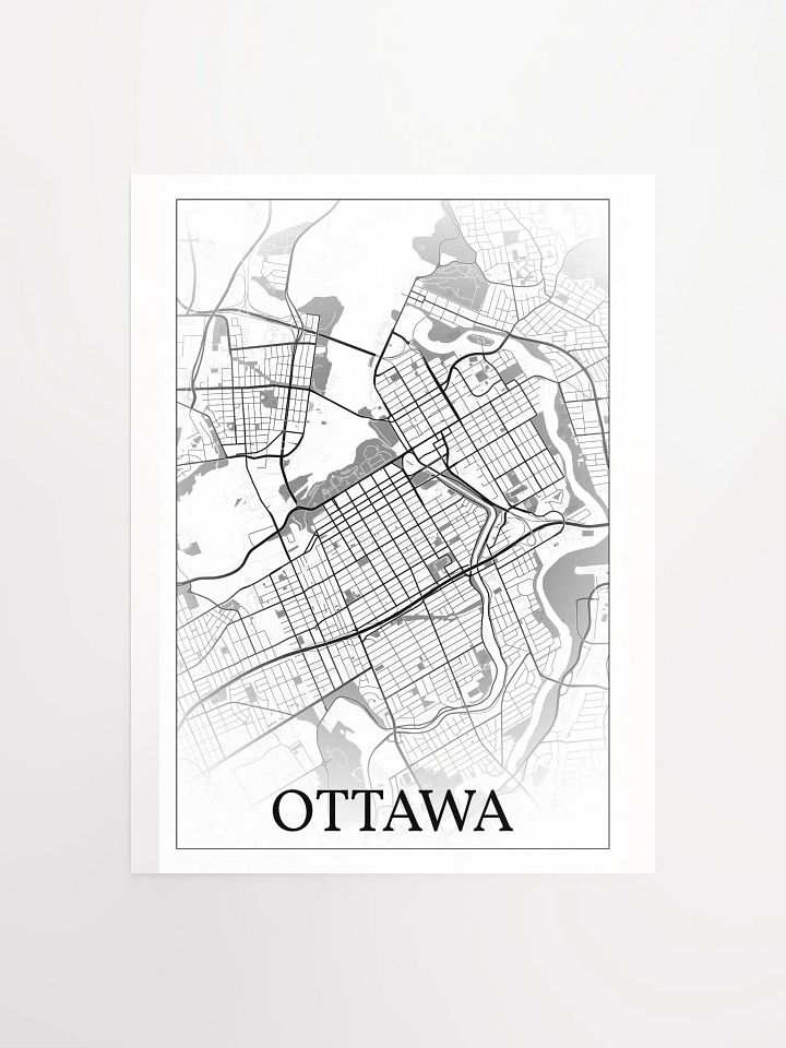 Ottawa, Canada, city map print product image (1)