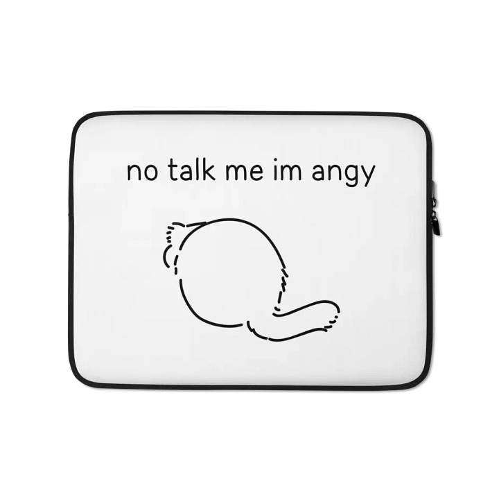 No Talk Manul Angy - Laptop Sleeve product image (1)