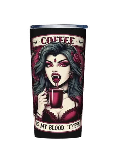Coffee Is My Blood Typpe Travel Mug product image (1)