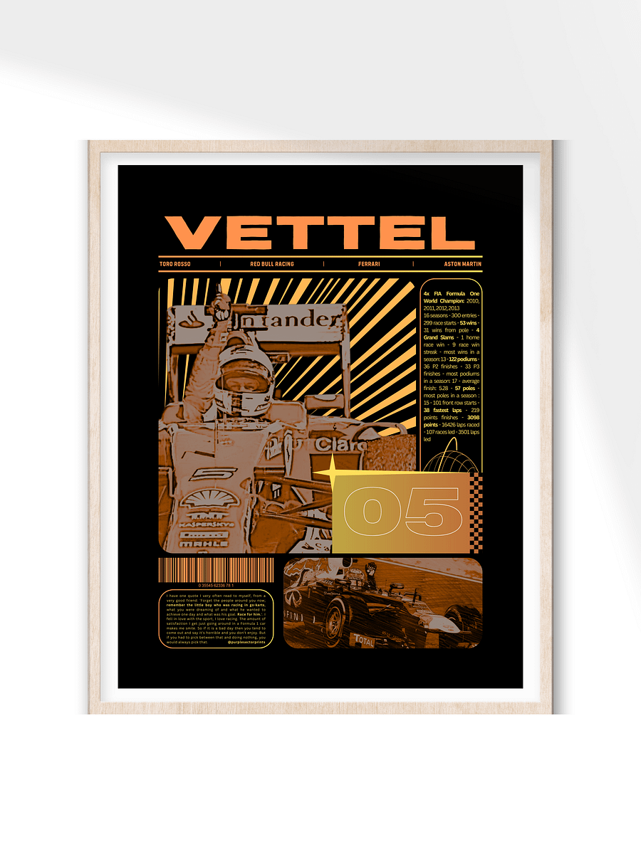 Sebastian Vettel 05 | Printable Posters (Set of 4) product image (5)