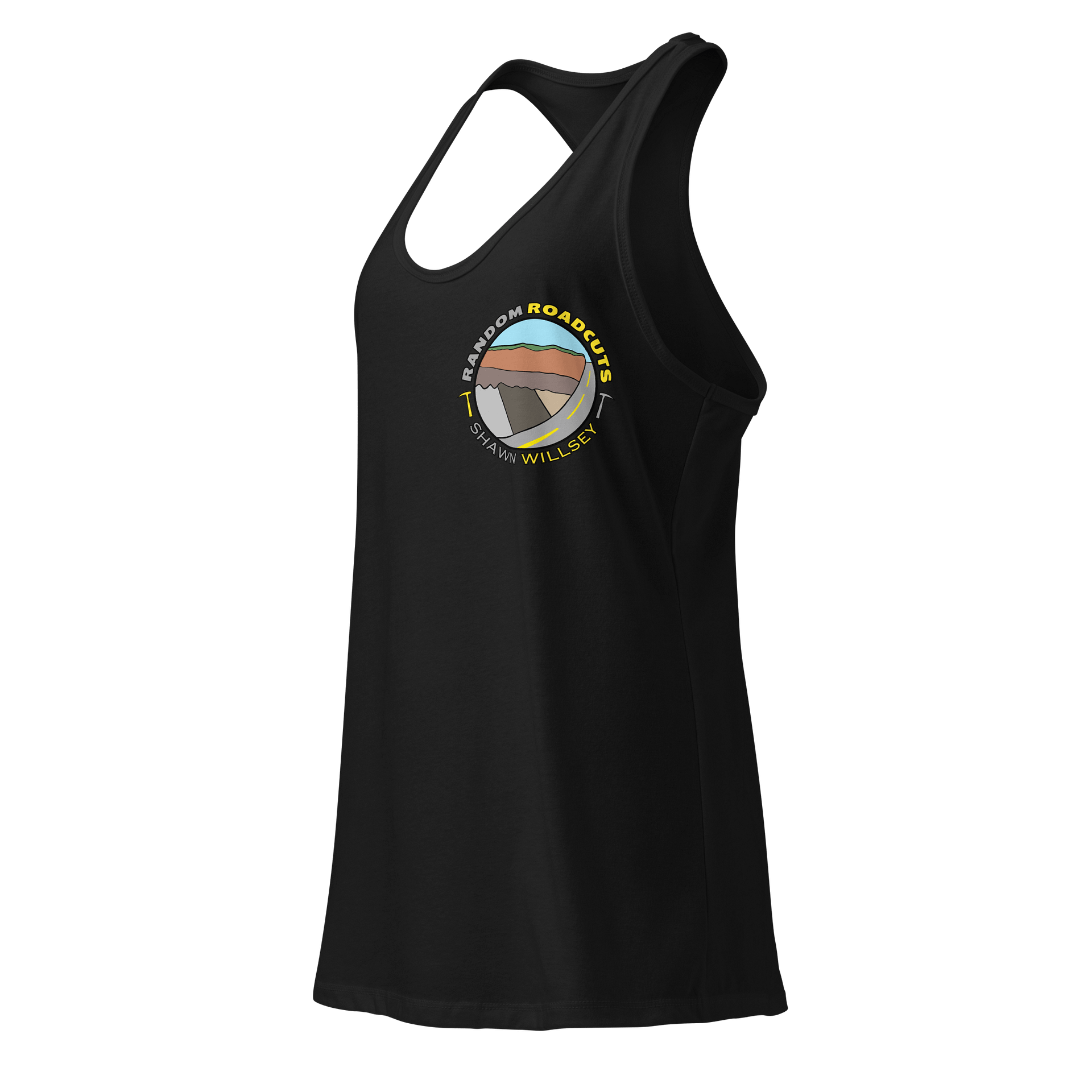 Random Roadcuts Racerback Tank Top w/small logo product image (3)