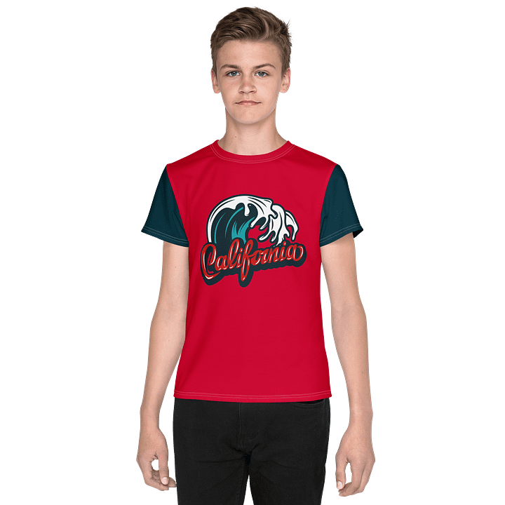 California Wave Graphic T-Shirt | For Teens Who Love the Beach product image (1)