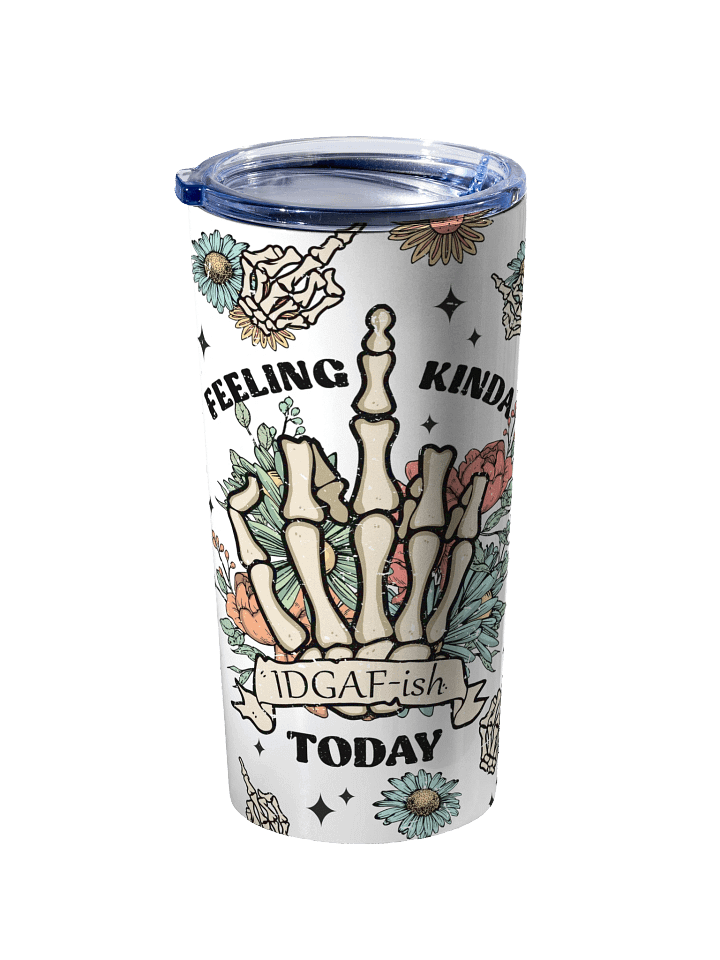 IDGAF-ish Floral Stainless Steel Tumbler product image (2)