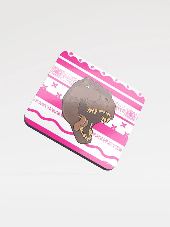 T-Rex Ah Glossed Cork Coaster product image (1)