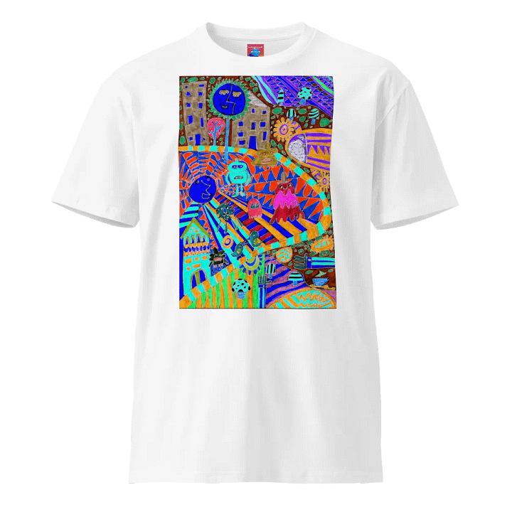 Abstract Vibrant Coloured Doodle Life product image (13)