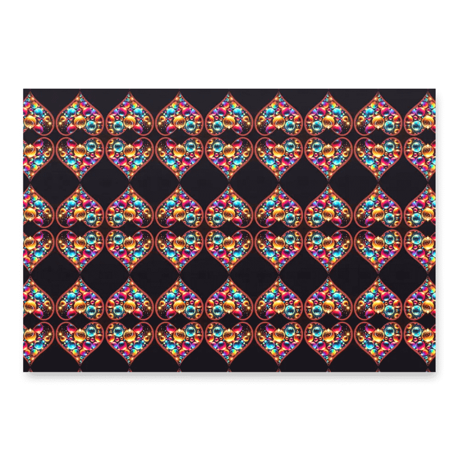 Ornate Hearts Wrapping Paper Set product image (2)
