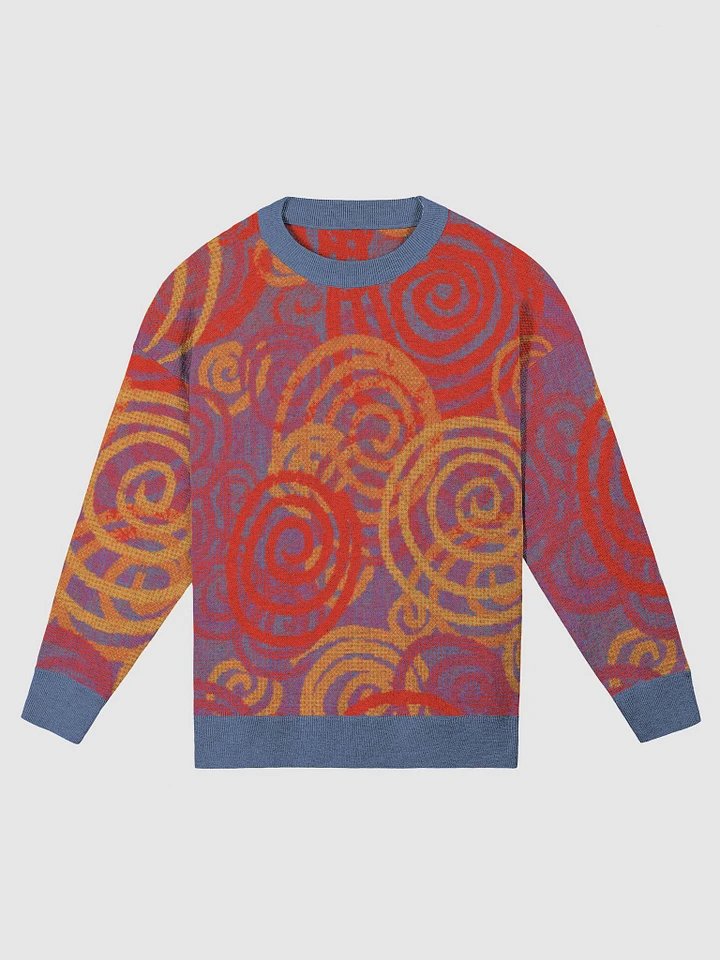 Colorful Swirls Relaxed Fit Sweater product image (4)