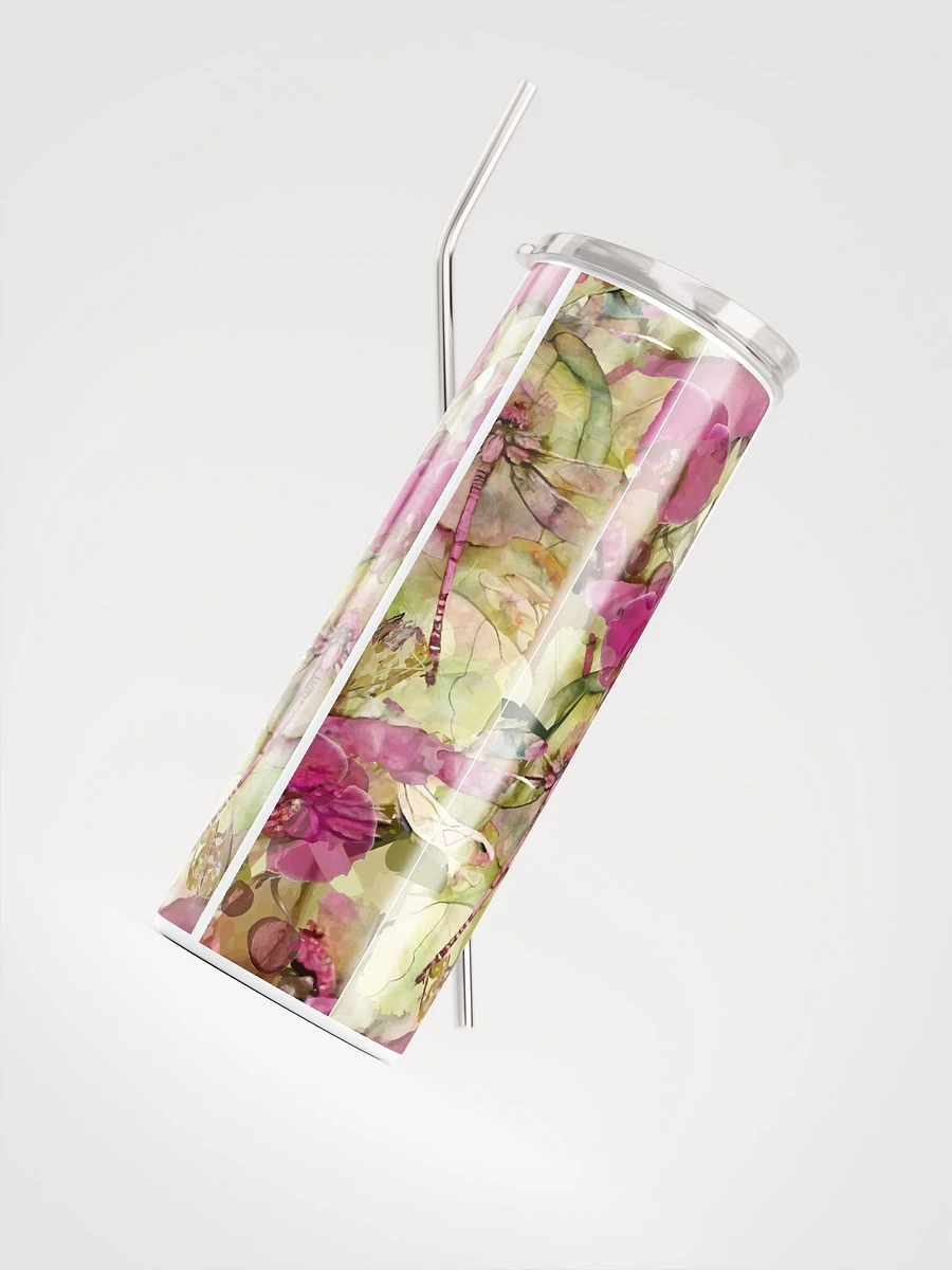 Miniaday Designs Orchids and Dragonflies Stainless Steel Tumblers product image (4)
