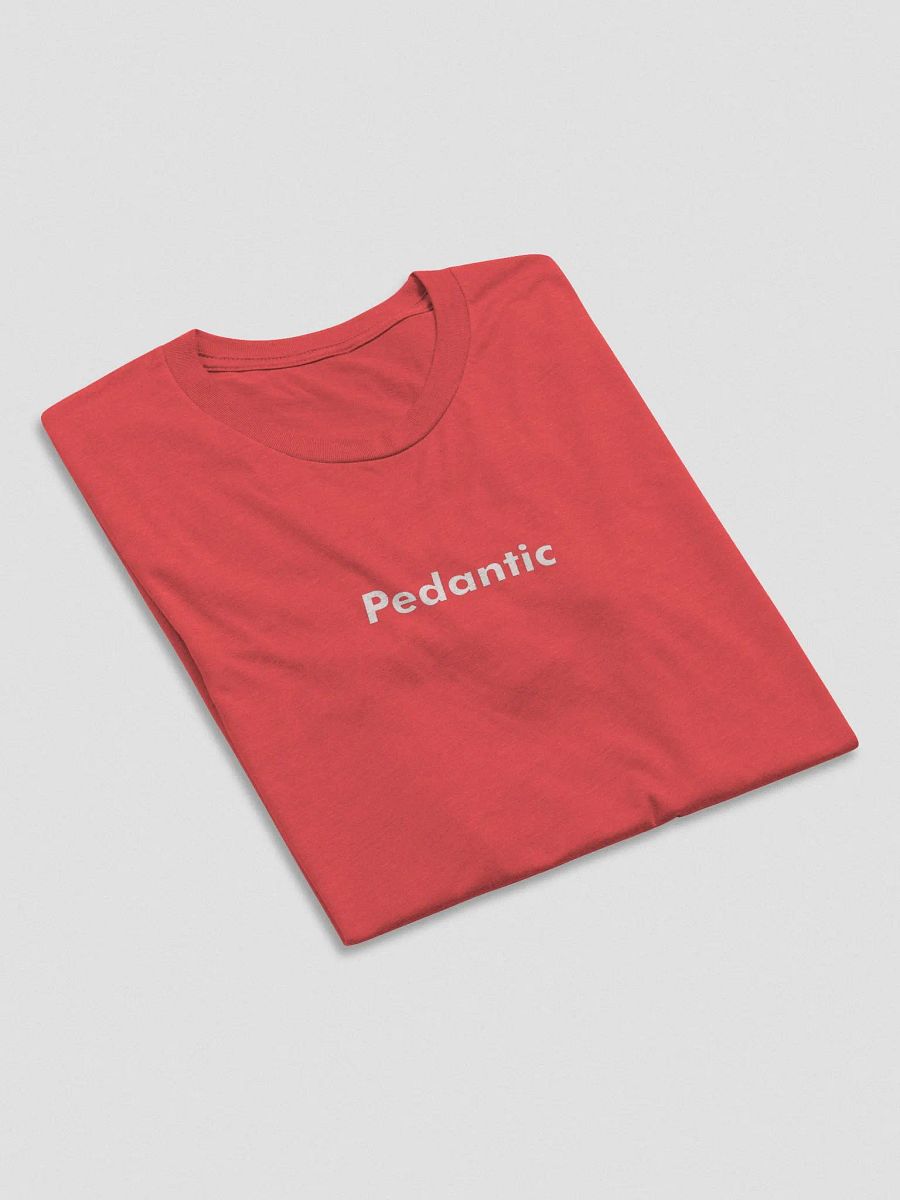 Pedantic T-Shirt (White Text, Tri-Blend) product image (61)
