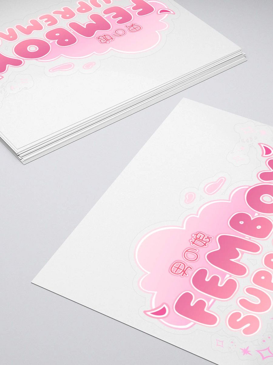 Pink Femboy Supremacy Sticker product image (12)